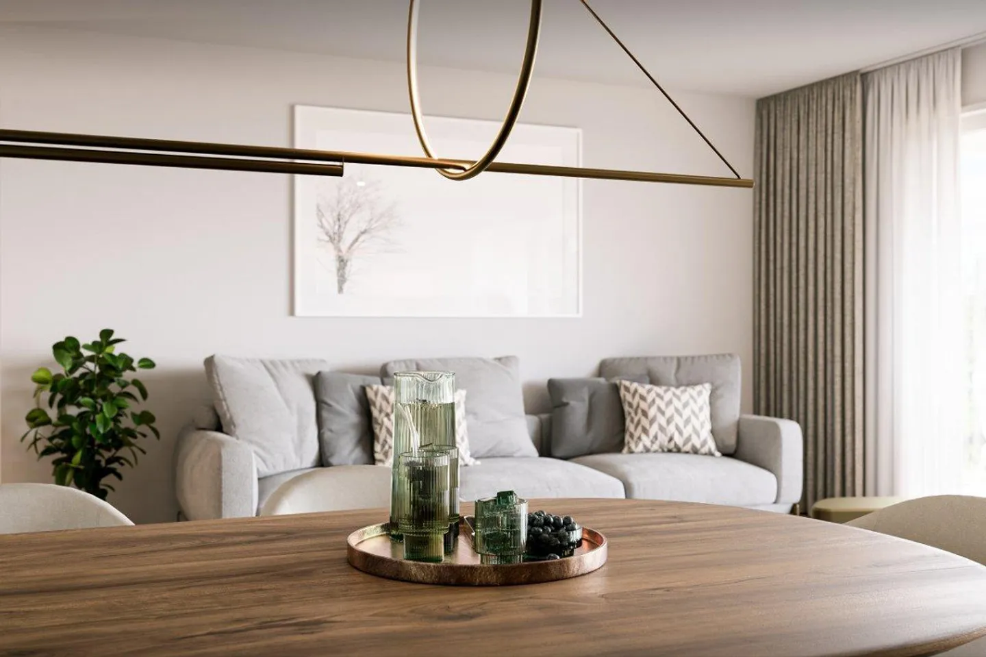 Stilvolle Neubauwohnung in Natur - Foto 2 von 5