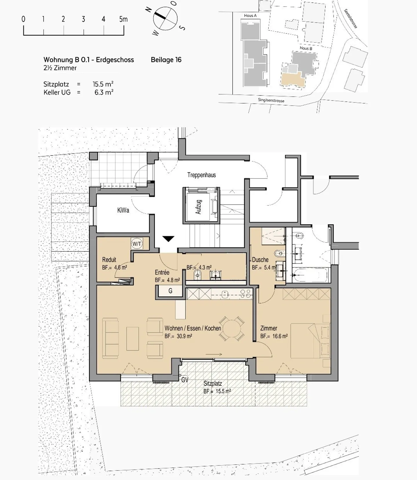 Exclusive 67m² apartment with two bathrooms and separate craft room - Photo 8 of 8