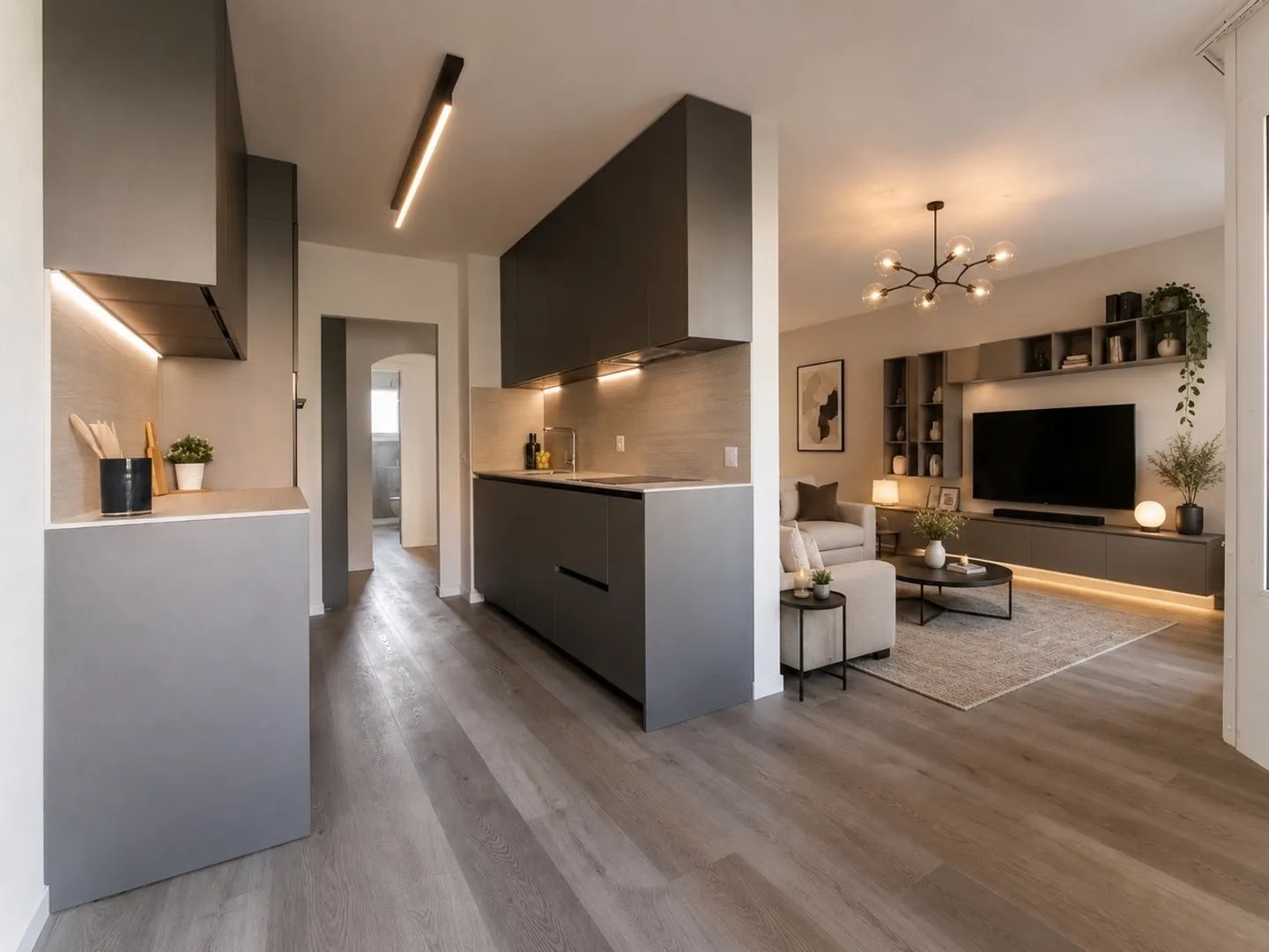 Exclusif 3.5 pièces Breganzona Rénové avec des finitions de qualité - Photo 4 sur 10