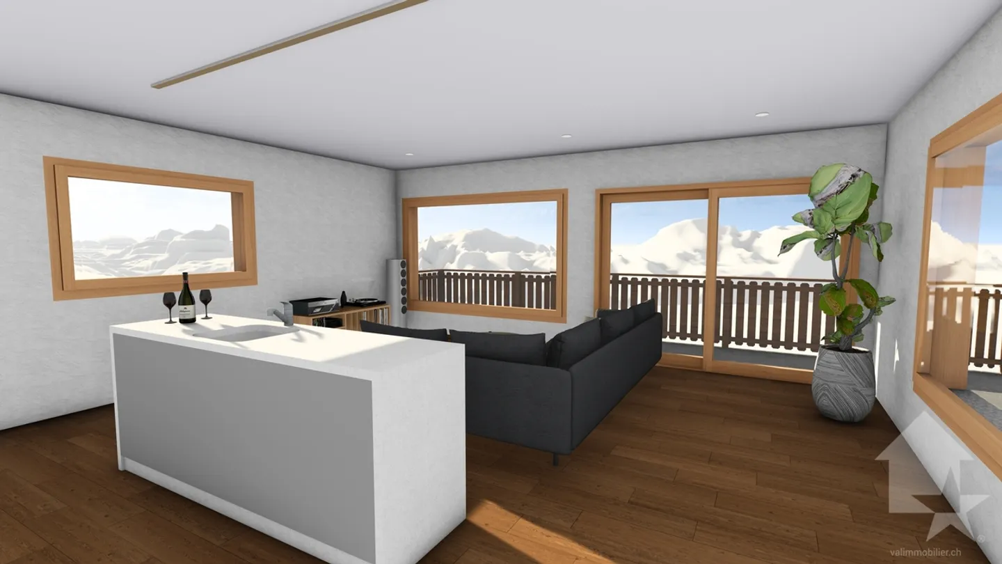 Magnificent 4.5-room chalet with terrace and lawn - Photo 4 of 11