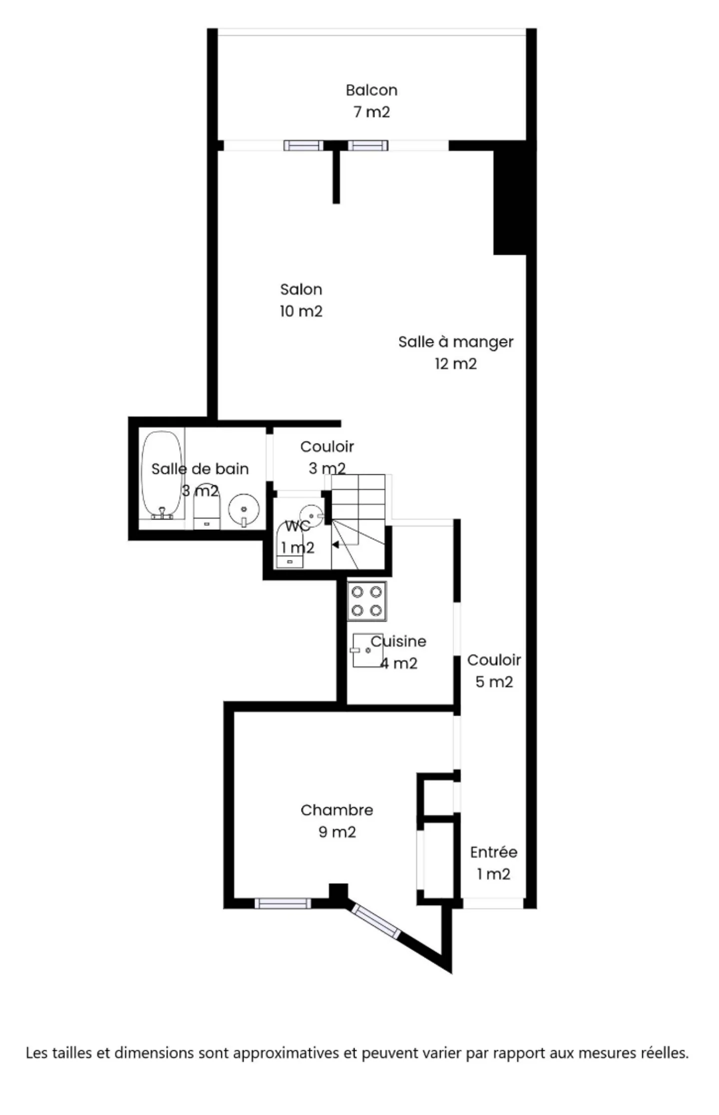 Apartment with 3.5 rooms and 63m2 in top floor duplex with balconies and stunning views - Photo 7 of 9