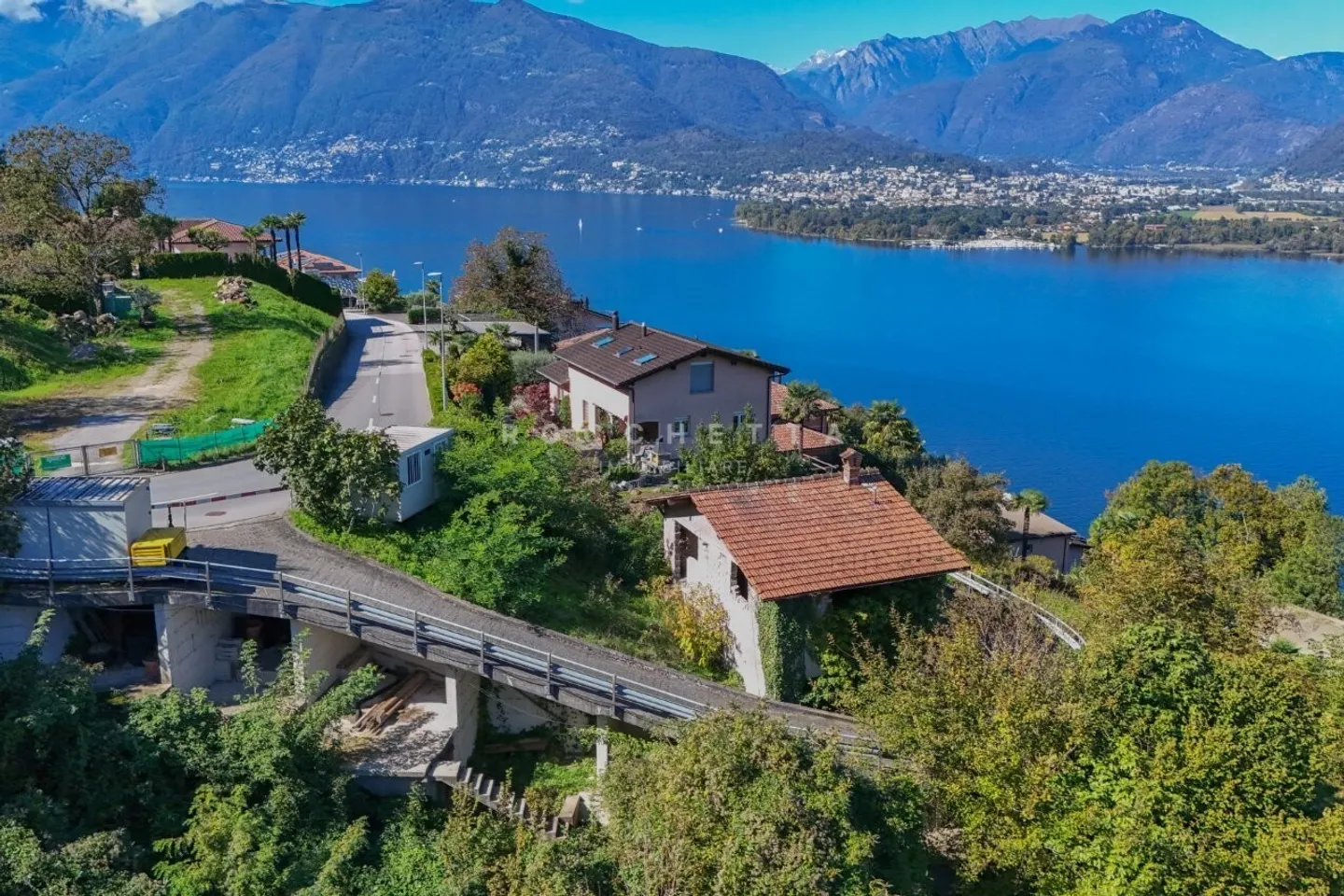 Grundstück inmitten von Grün mit bezauberndem Blick auf den Lago Maggiore - Foto 6 von 7