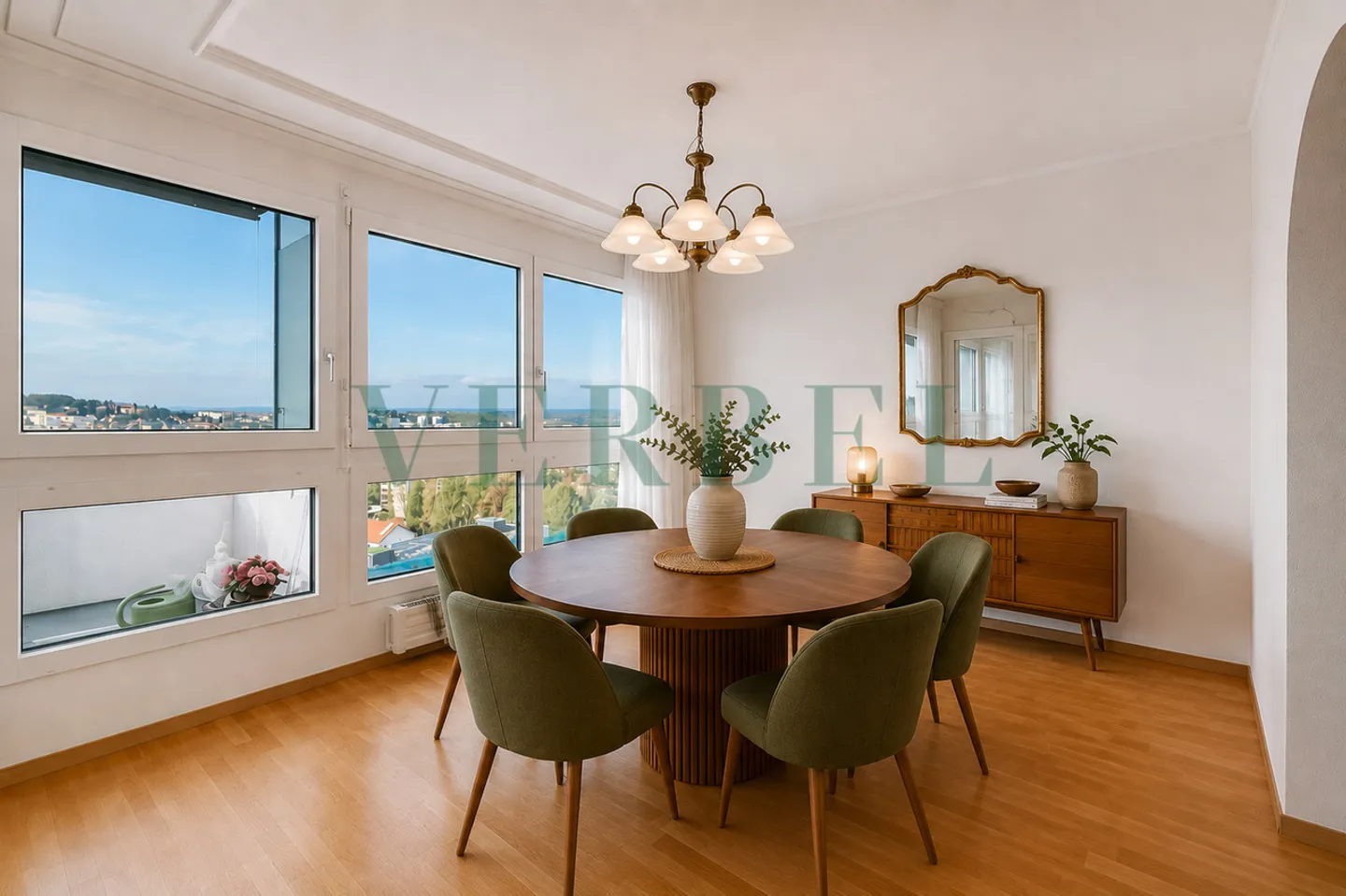 4,5-Zimmer-Wohnung mit Panoramablick auf Fribourg - Foto 2 von 9