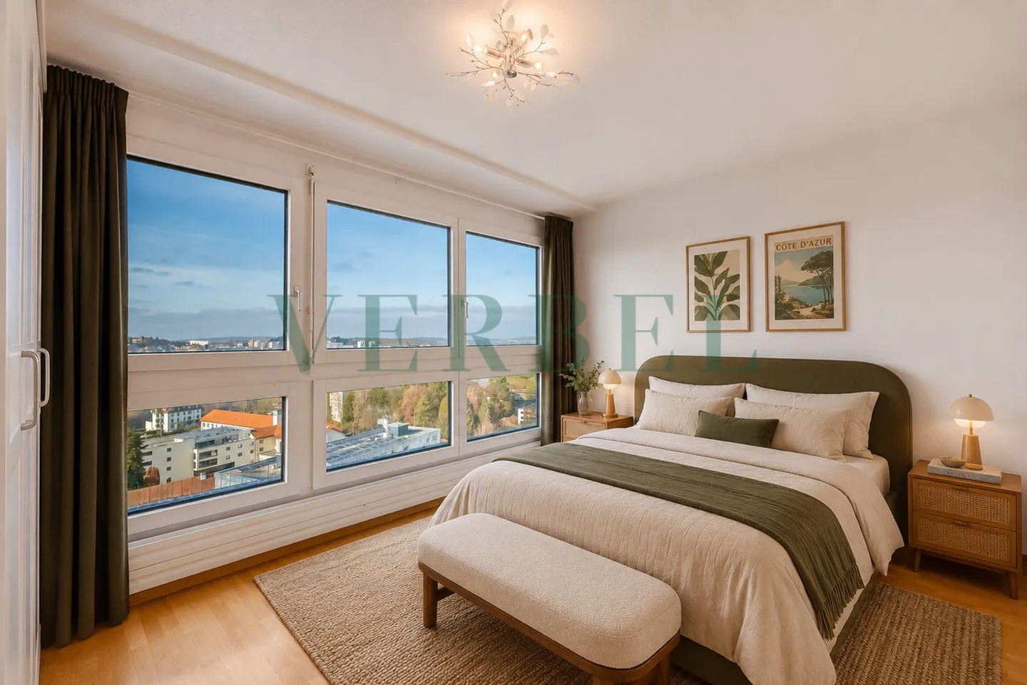4,5-Zimmer-Wohnung mit Panoramablick auf Fribourg - Foto 5 von 9
