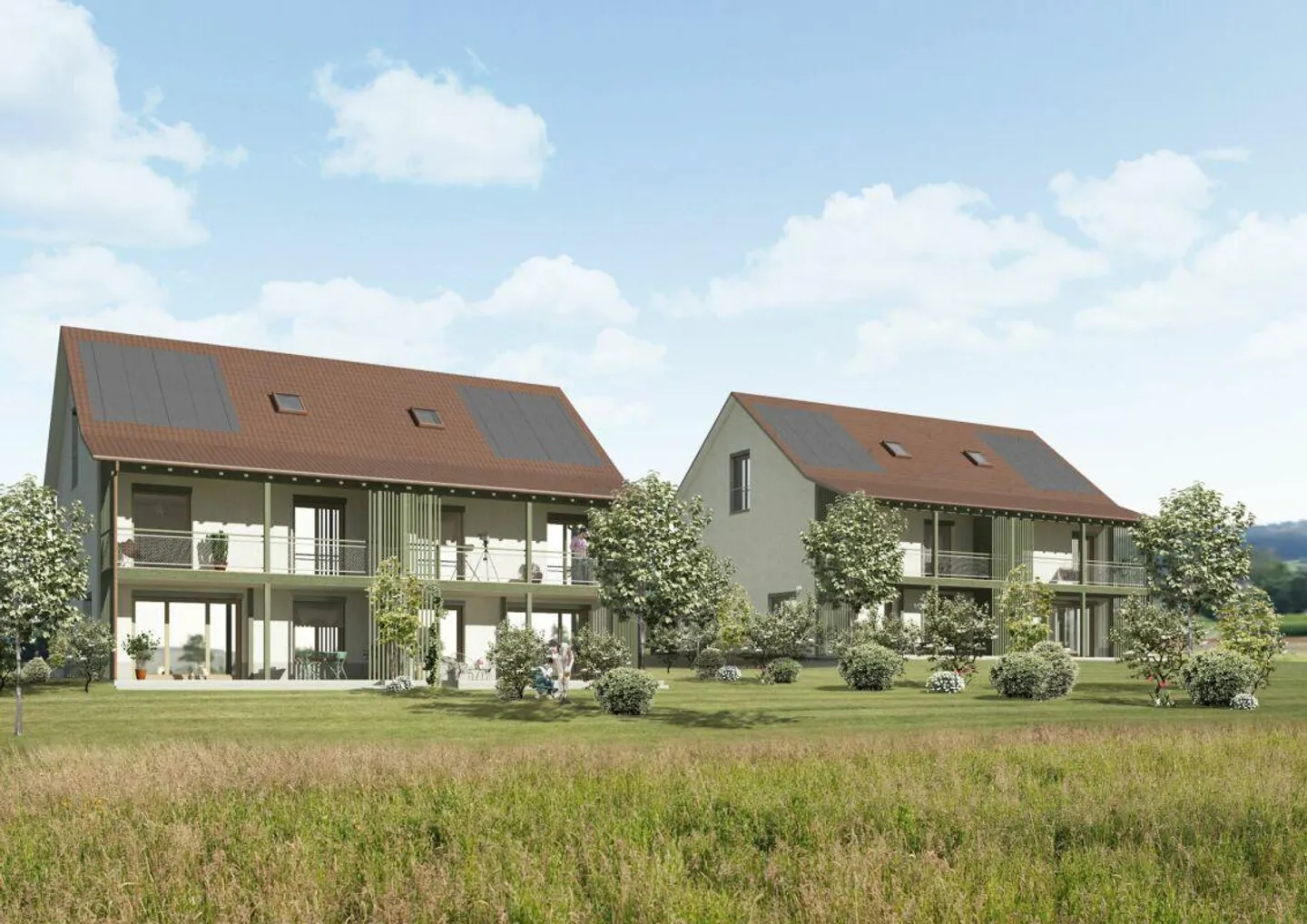 Maison jumelée exclusive de 7,5 pièces avec jardin paradisiaque et vue - Photo 3 sur 4