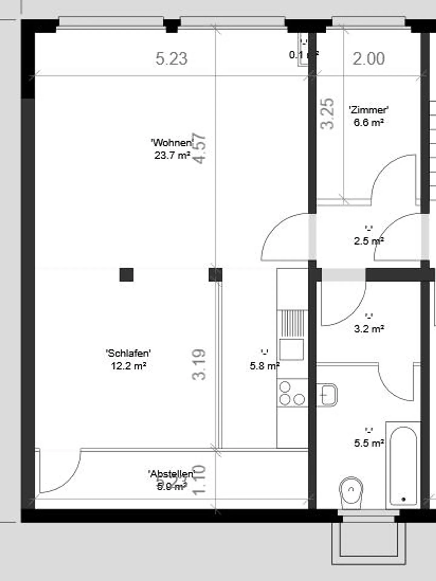 Appartamento accogliente di 2.5 stanze - Foto 2 di 4