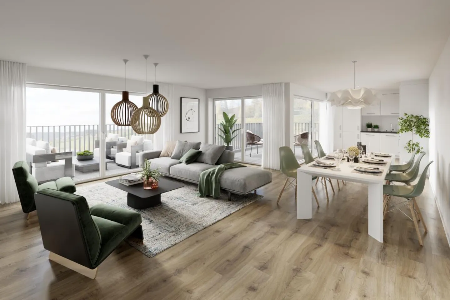 Appartement neuf sans obstacle et accessible en fauteuil roulant avec balcon - Photo 1 sur 5