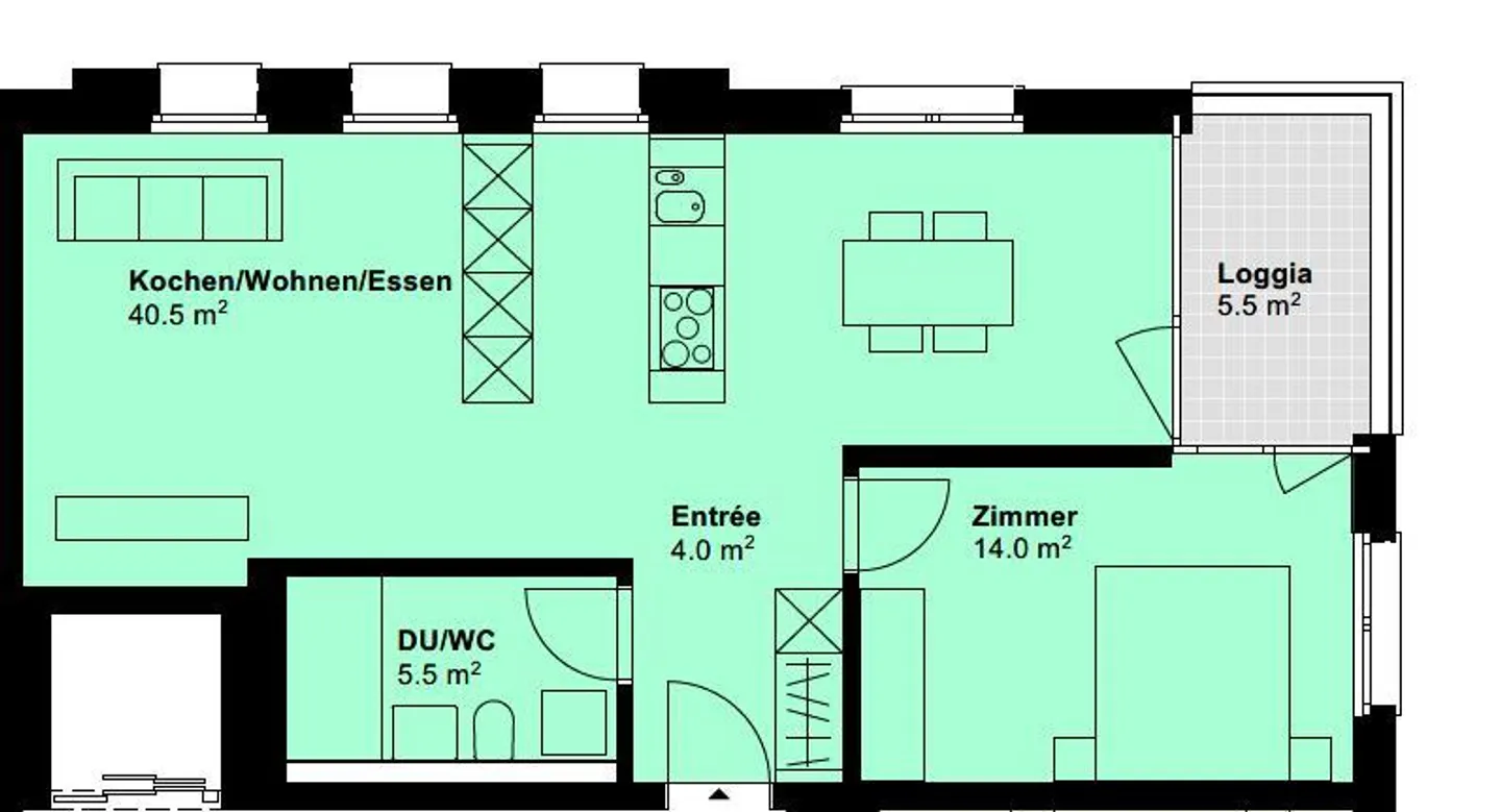 Charmante Wohnung in Rorschach - Foto 8 von 8
