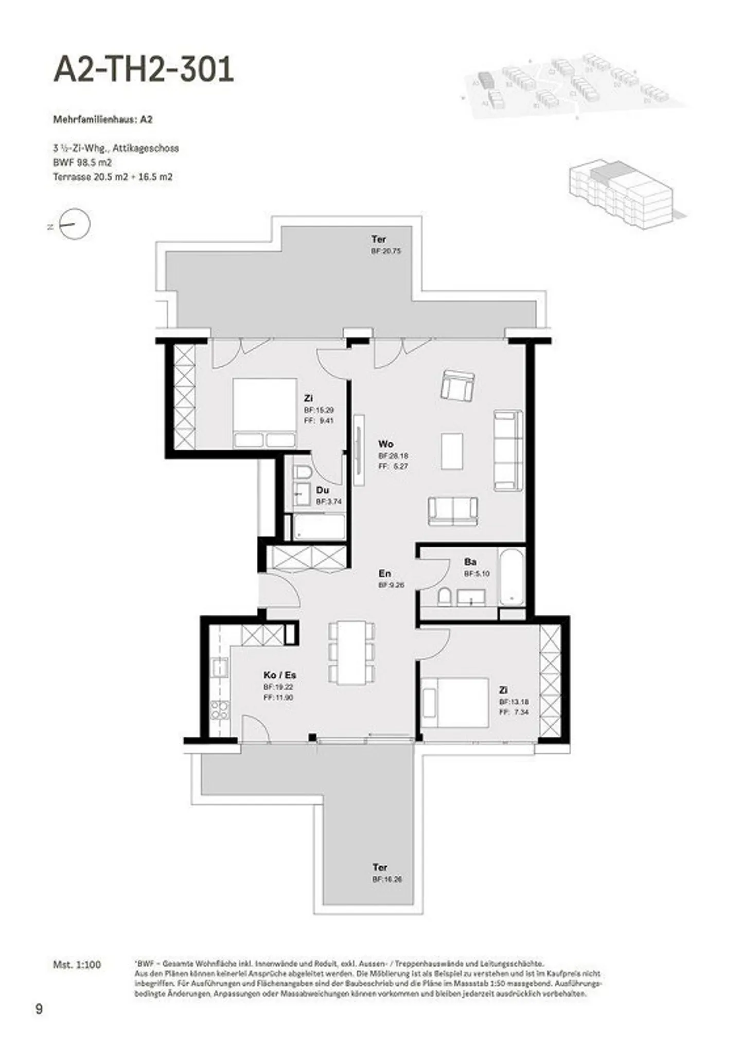 First occupancy 2026 - Exclusive 3.5-room penthouse apartment with two terraces - Photo 10 of 10