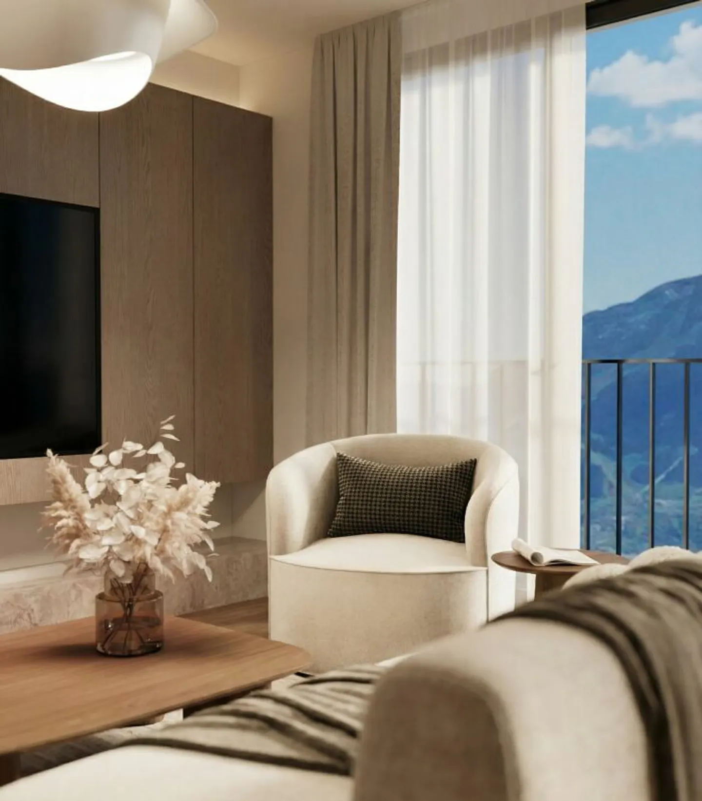 Zeitgenössische Wohnung in Corin - Foto 8 von 14