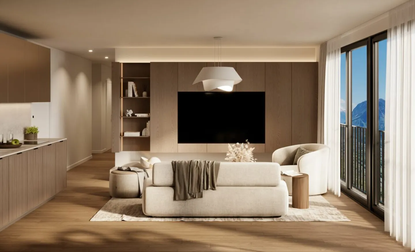 Zeitgenössische Wohnung in Corin - Foto 4 von 14