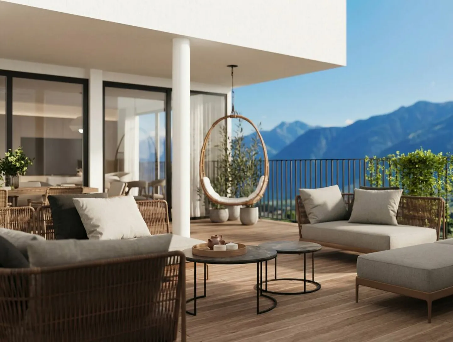 Zeitgenössische Wohnung in Corin - Foto 5 von 14