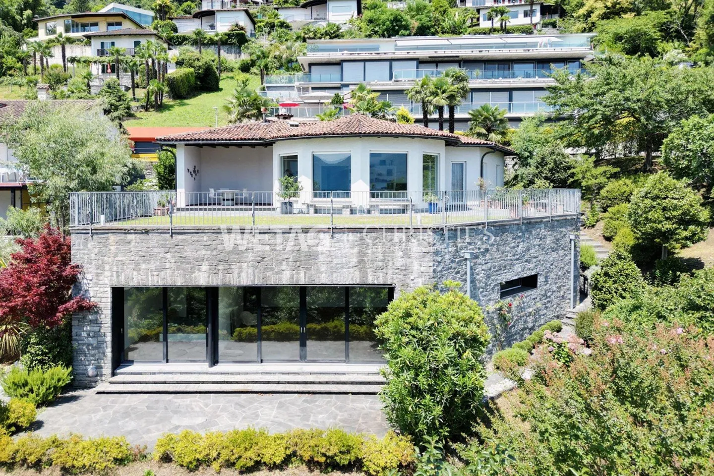 Villa charmante de style méditerranéen avec jardin et vue sur le lac à Minusio - Photo 13 sur 13