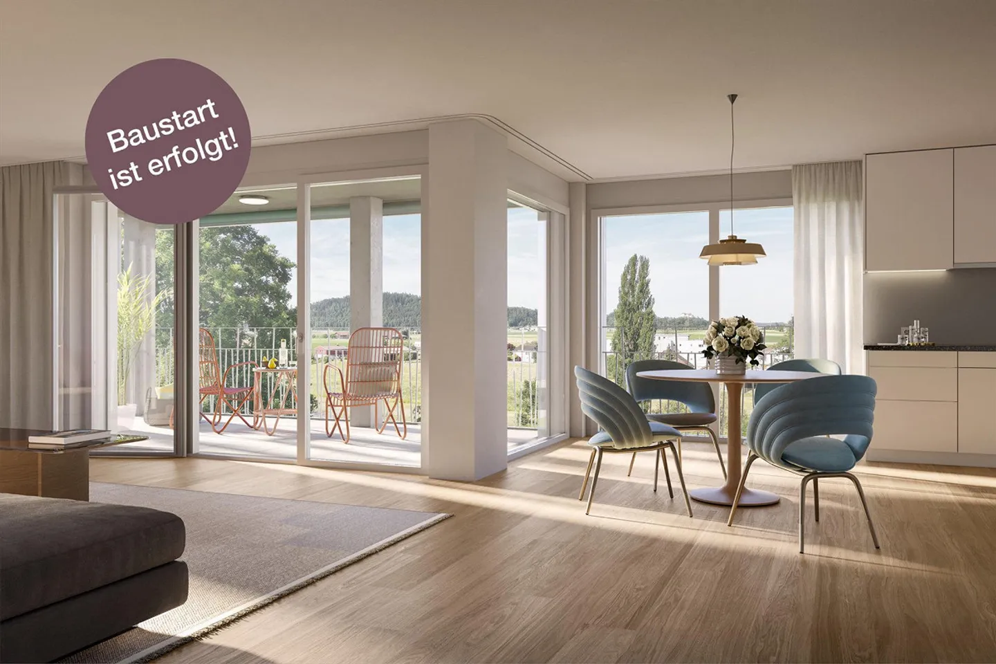 Le début de la construction est lancé ! - «Hübel» Othmarsingen - Photo 1 sur 7