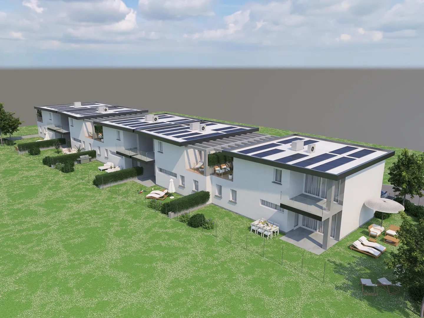 Terrain avec licence approuvée - 5 maisons individuelles à Stabio - Photo 1 sur 5