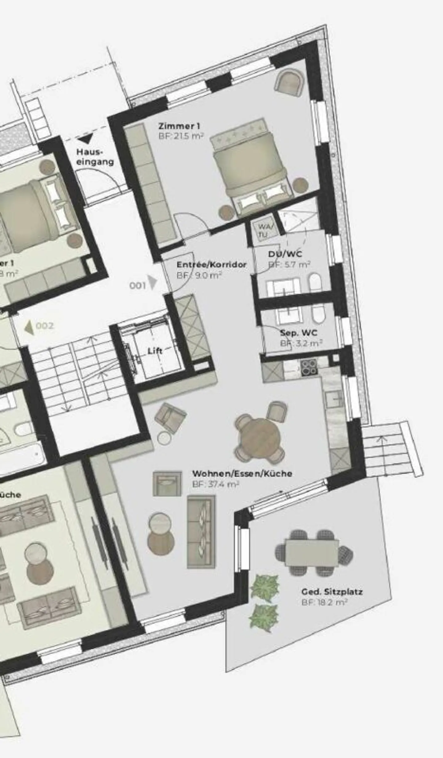 Au-delà de l'Ordinaire Un Nouveau Logement Confortable au Cœur de Gossau - Photo 7 sur 8