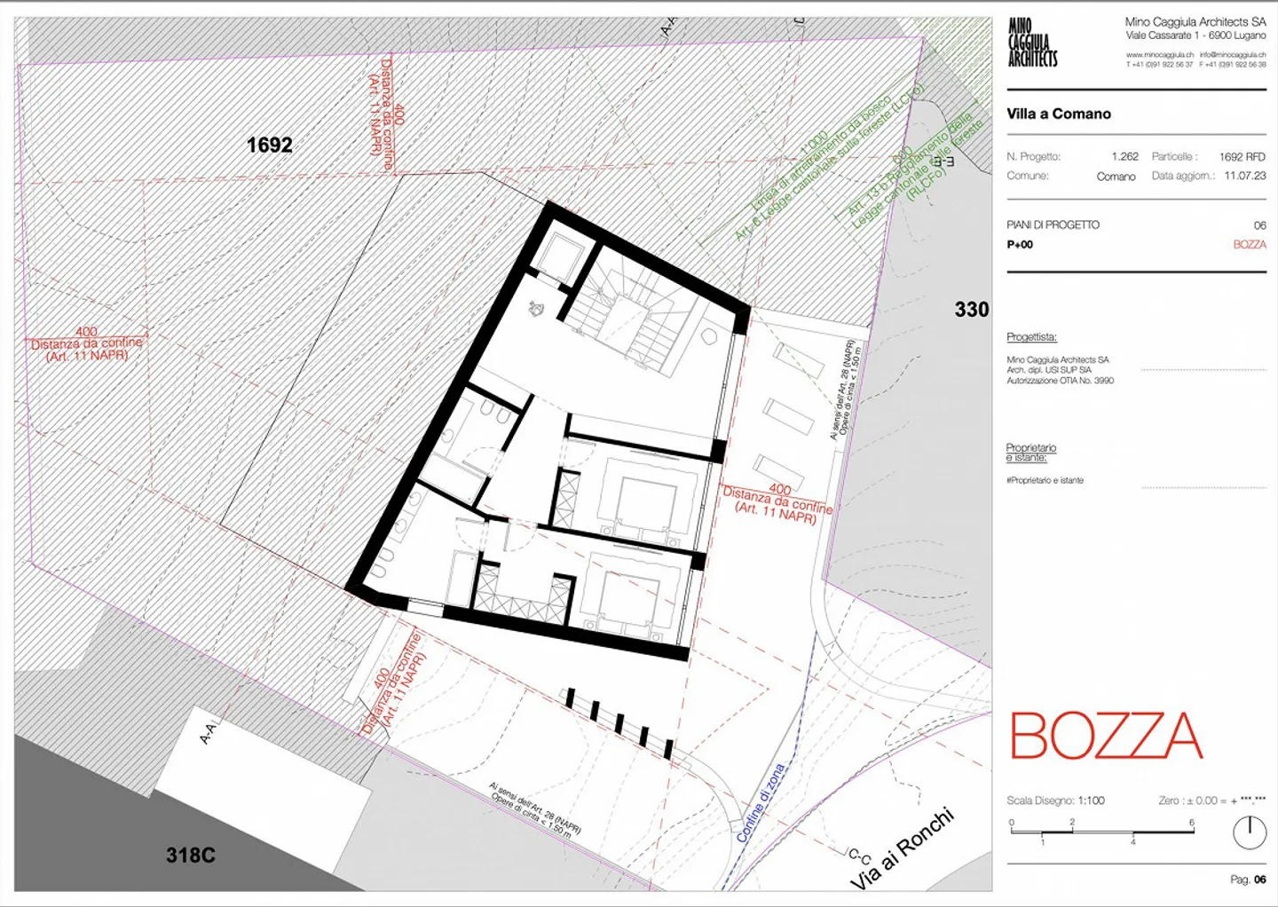 Terreno edificabile con permesso per una villa di lusso a Comano - Foto 10 di 13