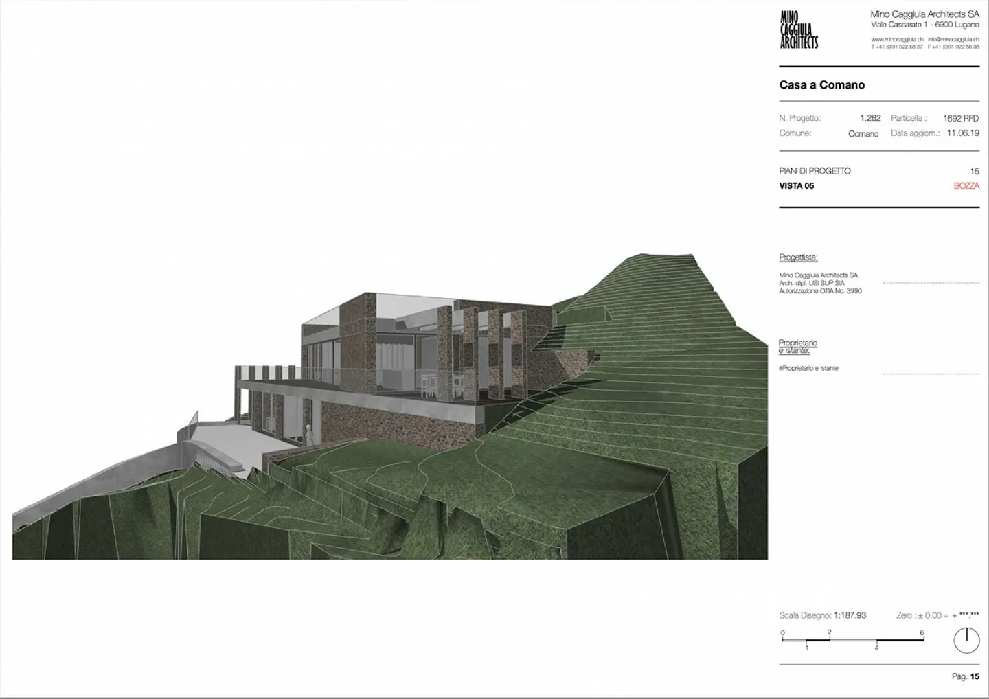 Terreno edificabile con permesso per una villa di lusso a Comano - Foto 13 di 13
