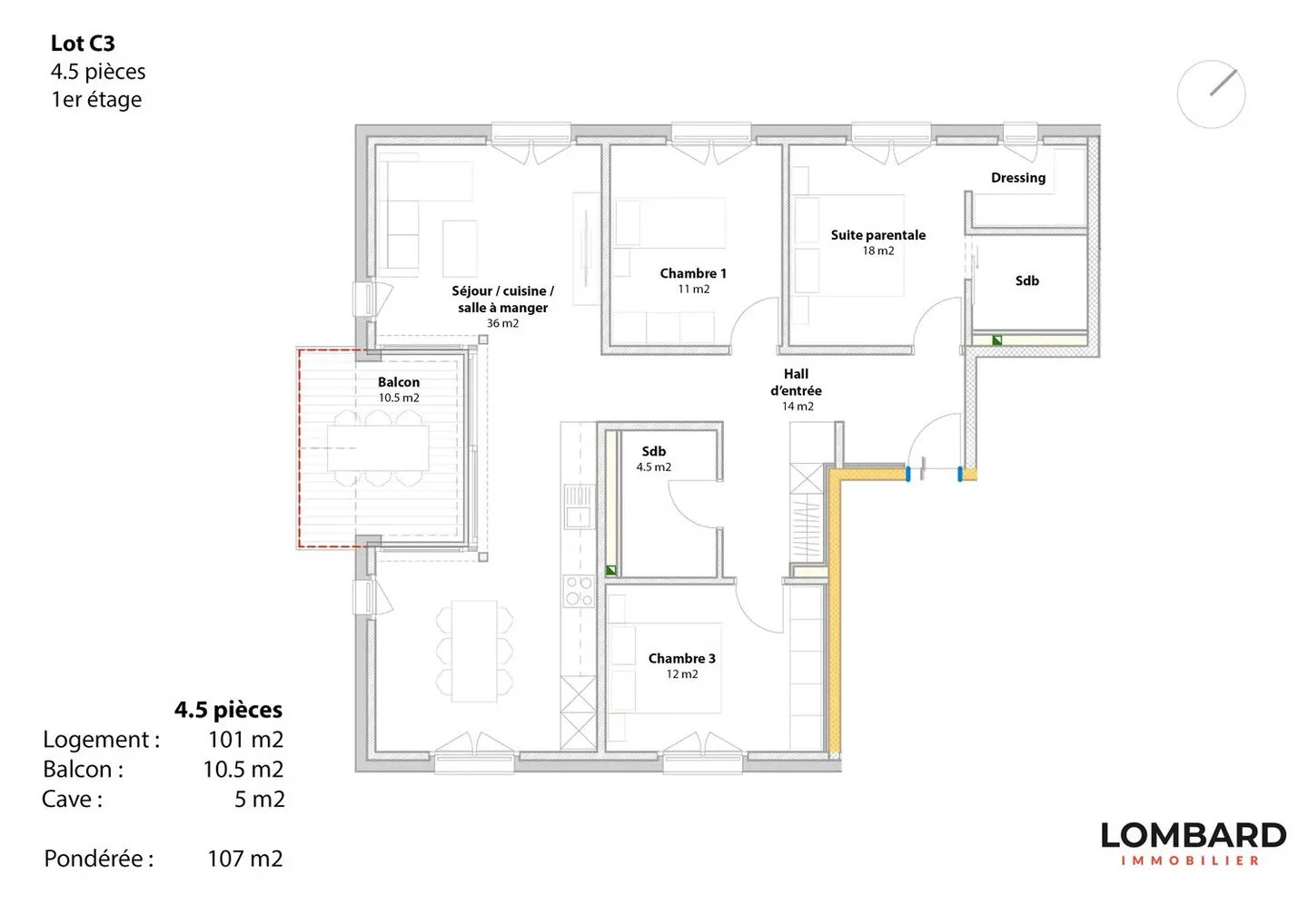 Neue 4.5-Zimmer-Wohnung im 1. Stock - Foto 8 von 8
