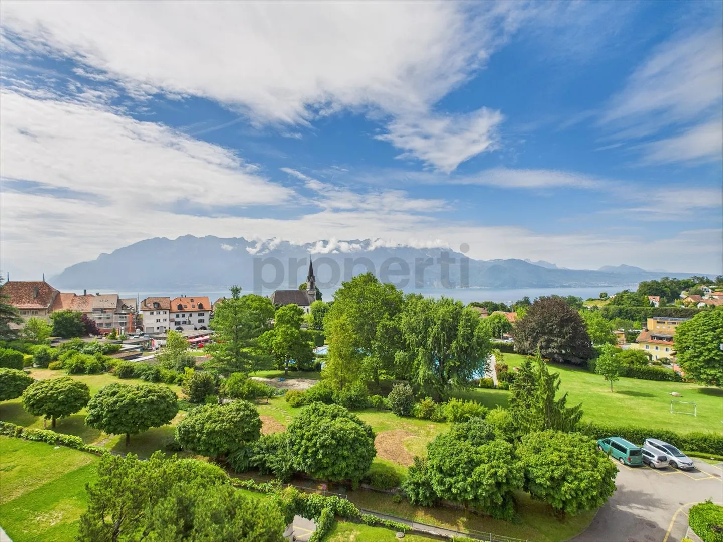 Helles 3,5-Zimmer-Apartment mit atemberaubendem Seeblick in Chexbres - Foto 11 von 13