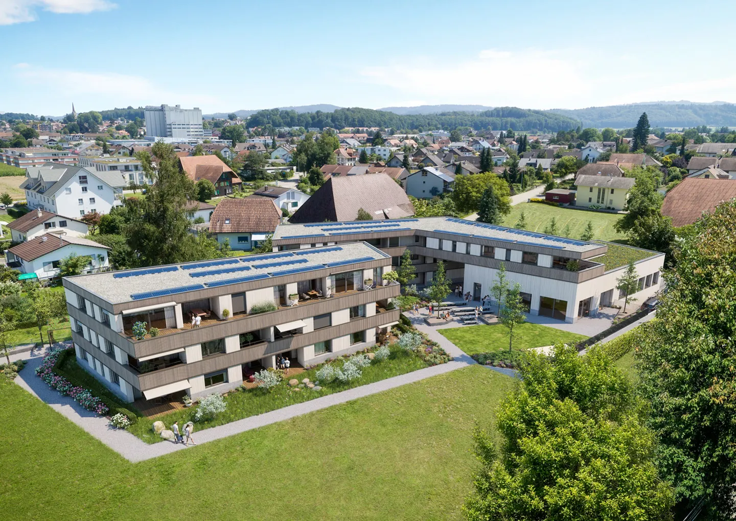 Belle appartement de 3,5 pièces au rez-de-chaussée adjacent à la zone agricole - Photo 1 sur 8