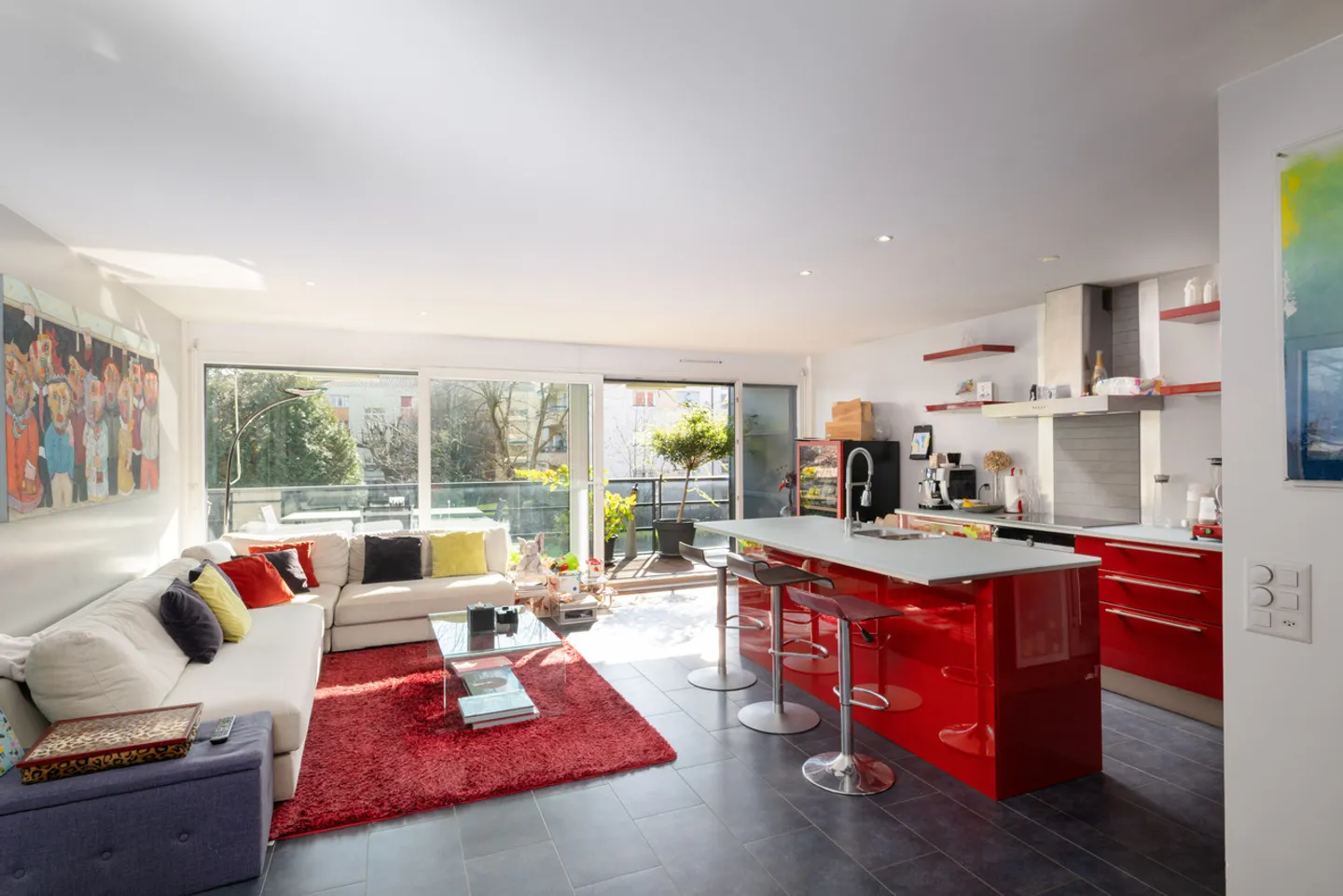 Schöne Wohnung von 4,5 Zimmern - Foto 3 von 8