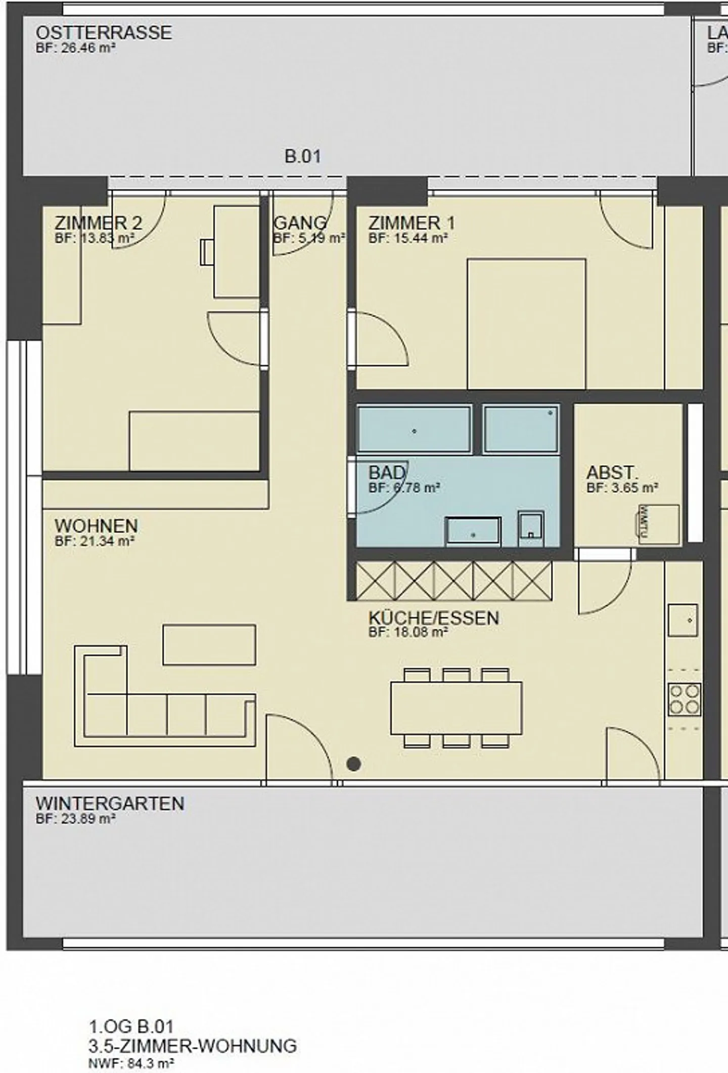 Appartement lumineux dans un emplacement calme et central - Photo 7 sur 8
