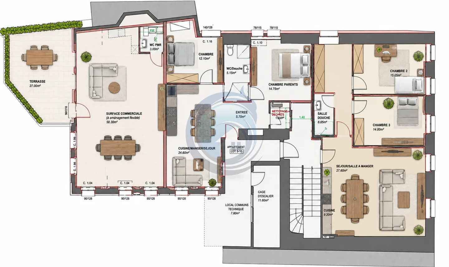 APPARTEMENTS DE 3  ET 4 PIÈCES AU CENTRE DE CHÂTEL-ST-DENIS - Photo 14 sur 19