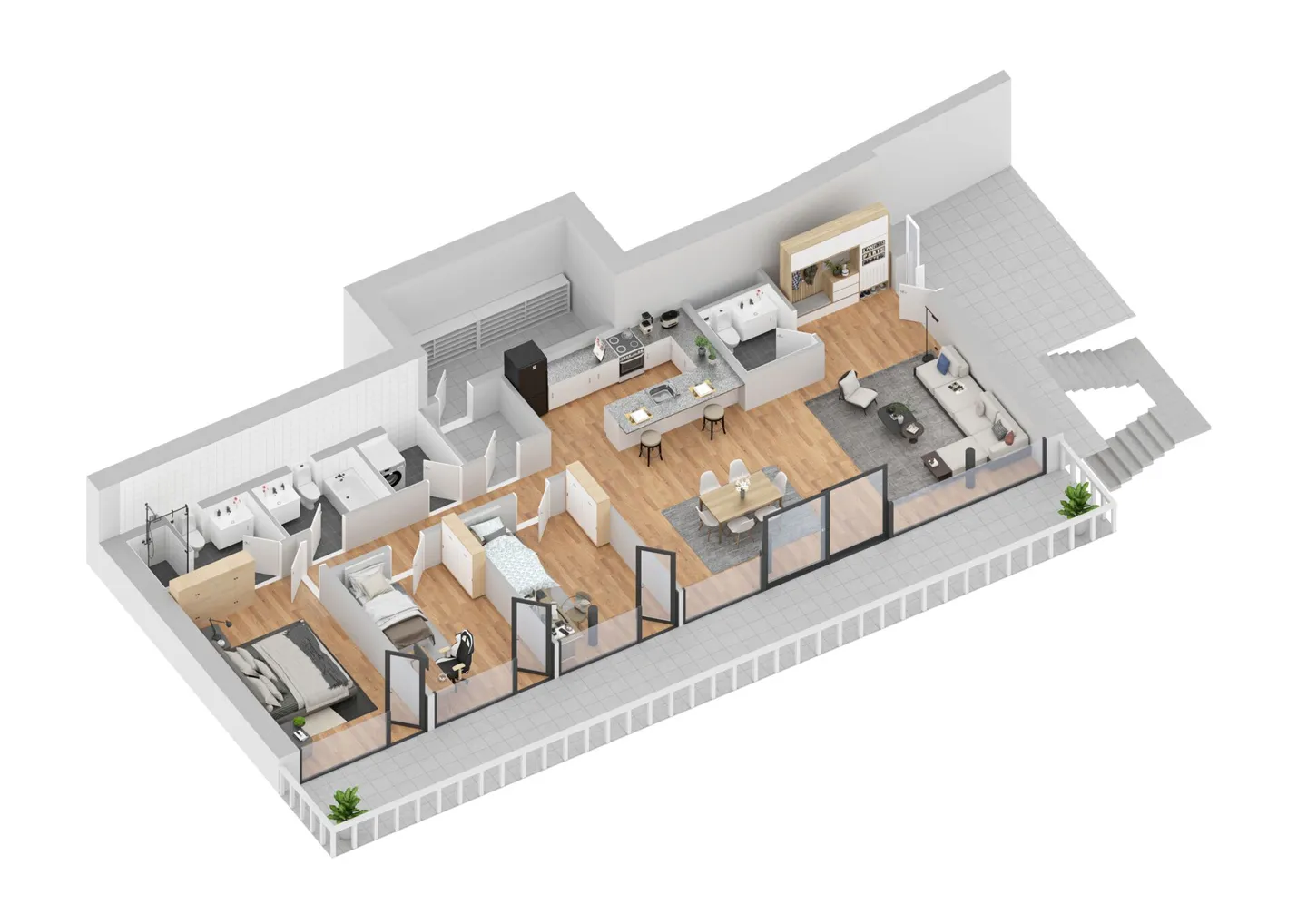 Appartements au bord du lac - Photo 3 sur 7