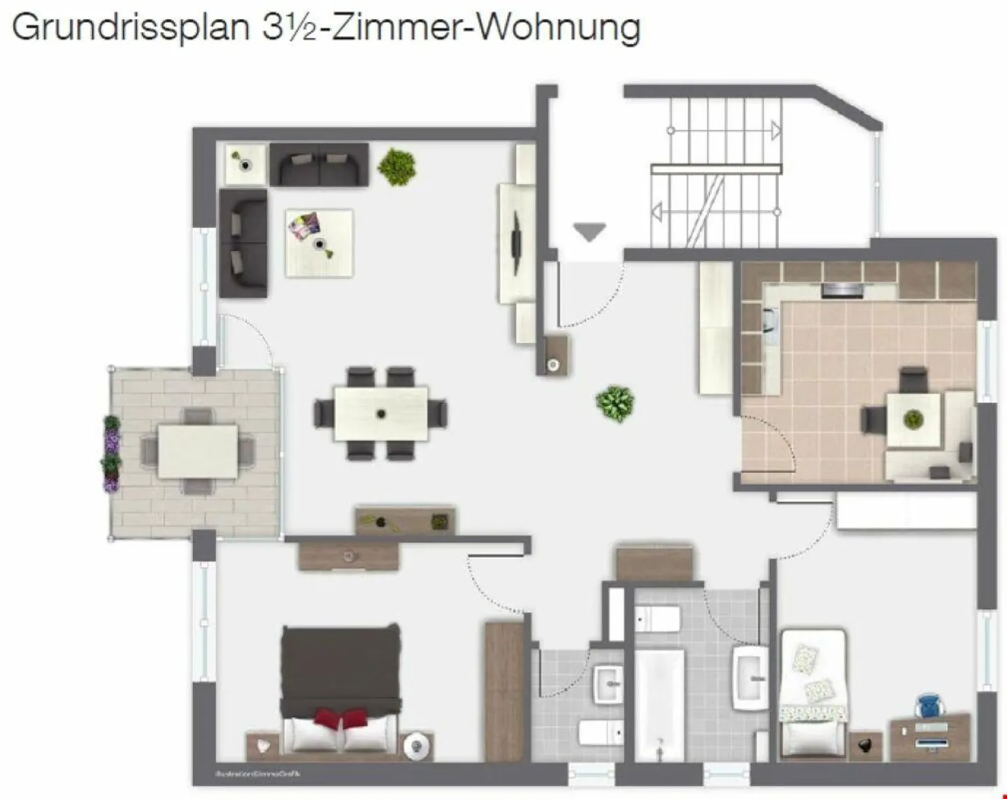 Large, bright 3.5 room apartment 95m2 - Photo 16 of 16