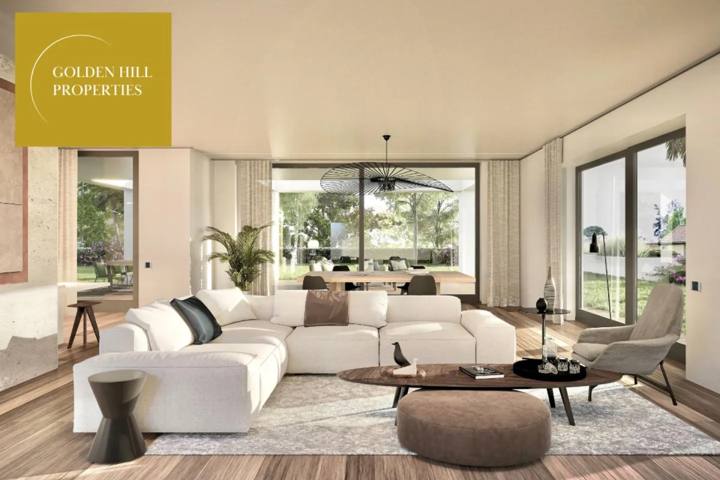 Gentilino, Collina d'Oro: Nuovo appartamento di design con giardino privato, 4,5 stanze - Foto 1 di 7
