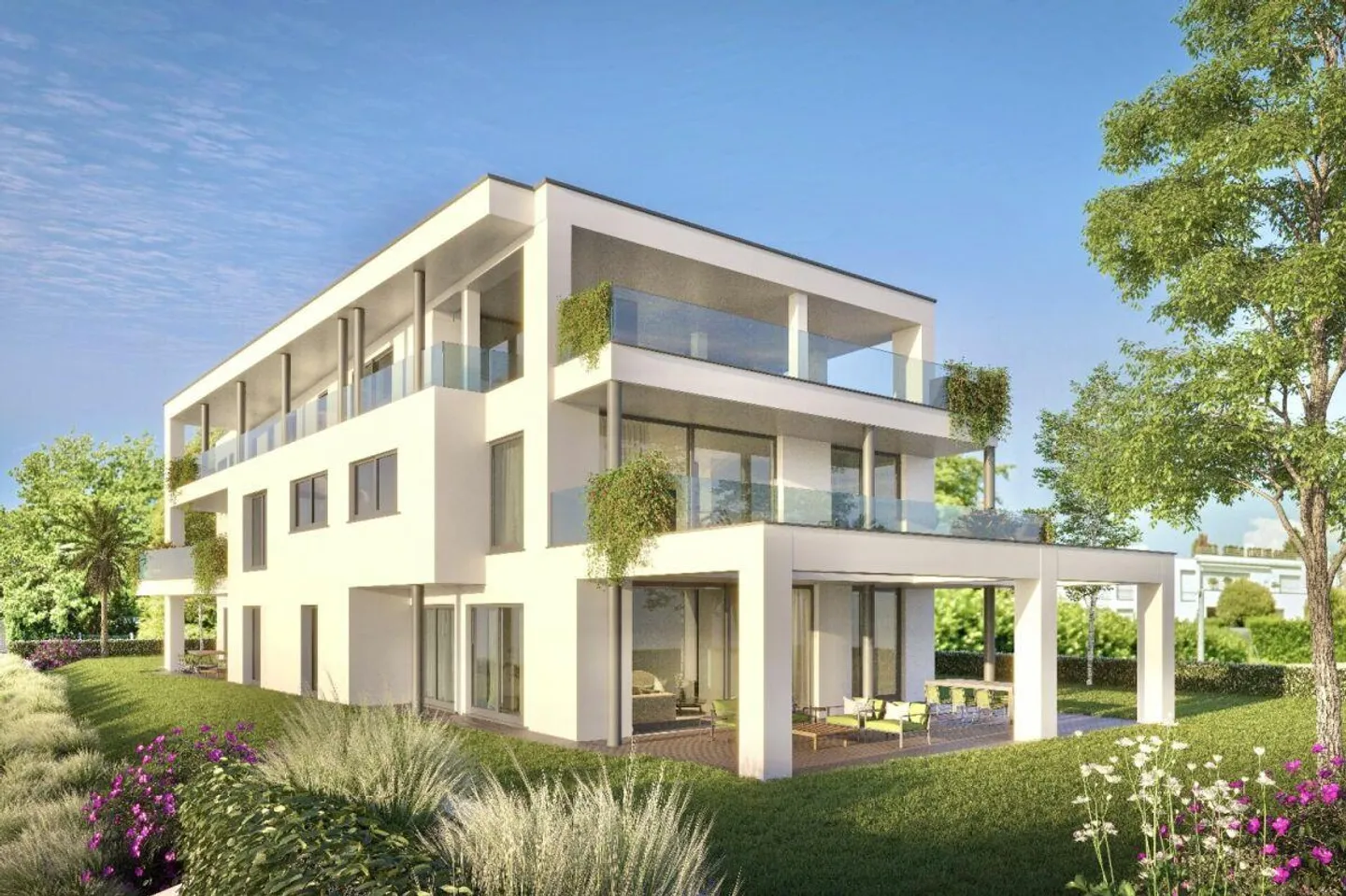 Gentilino, Collina d'Oro: Nuovo appartamento di design con giardino privato, 4,5 stanze - Foto 3 di 7