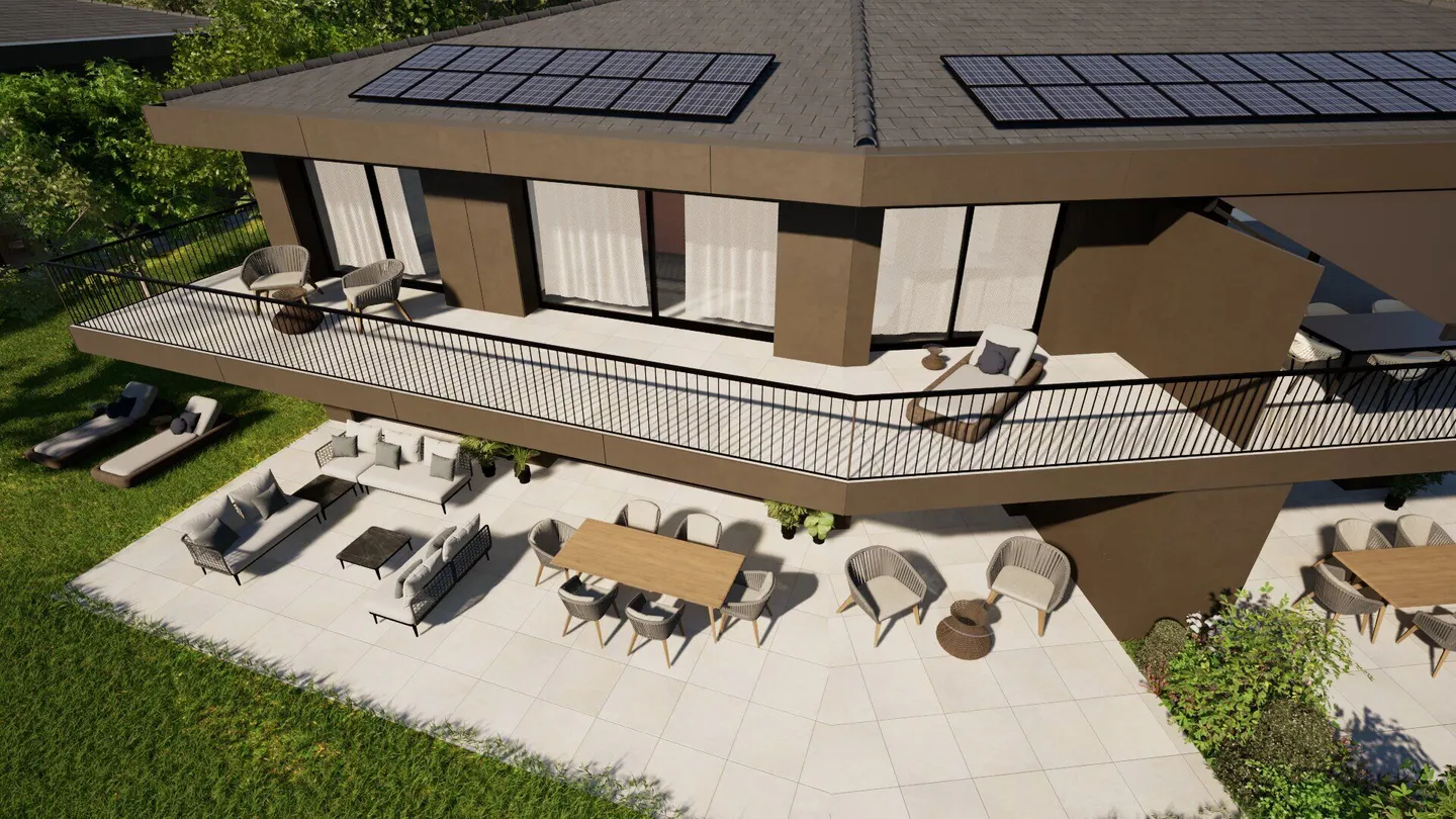 Superbe duplex de 5.5 pièces avec grand jardin et dégagement sur le lac Léman - Foto 7 di 8