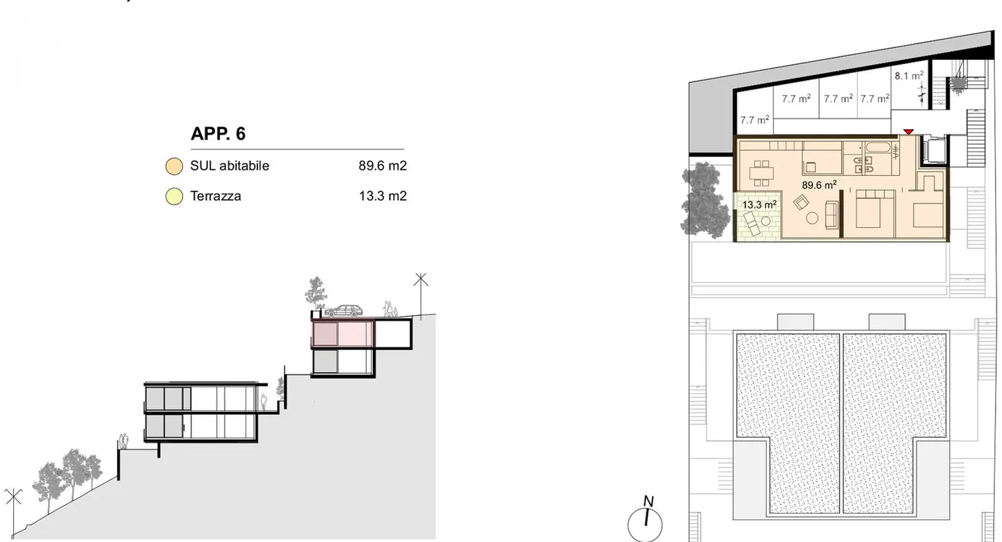 Appartamento 3.5 stanze con giardino, nuova costruzione - Foto 8 di 8