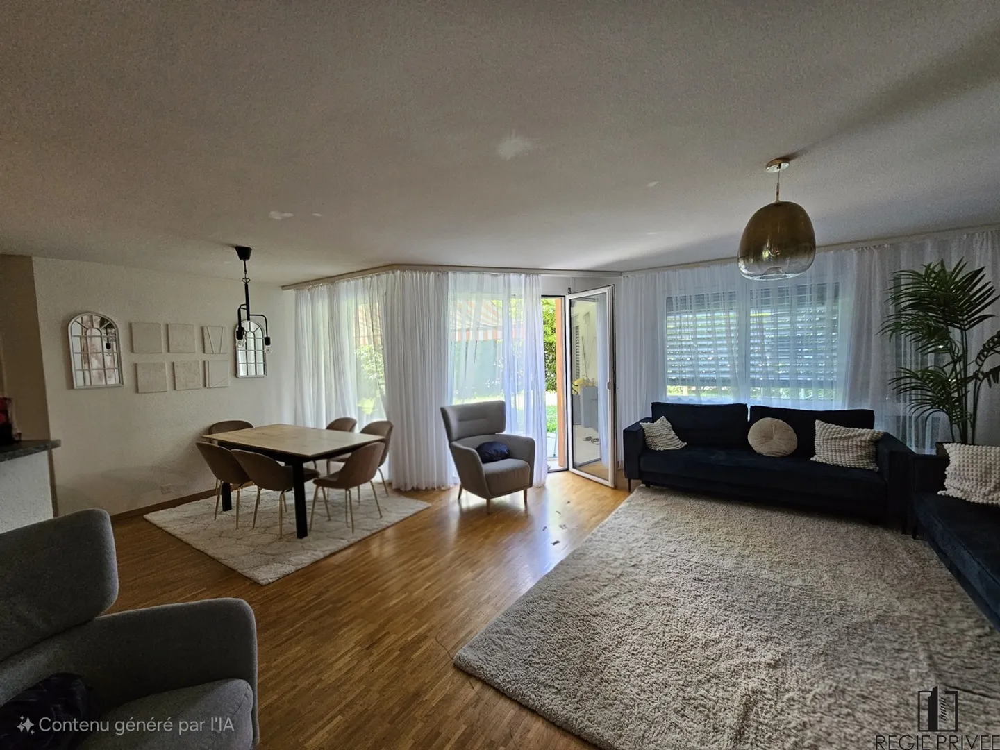 Wohnung mit 3.5 Zimmern im Erdgeschoss mit Garten - Foto 1 di 7