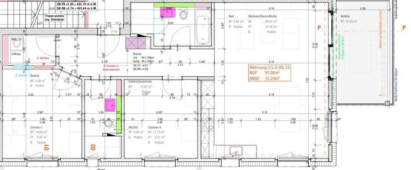 Appartement confortable de 3,5 pièces dans un emplacement central - Photo 9 sur 9