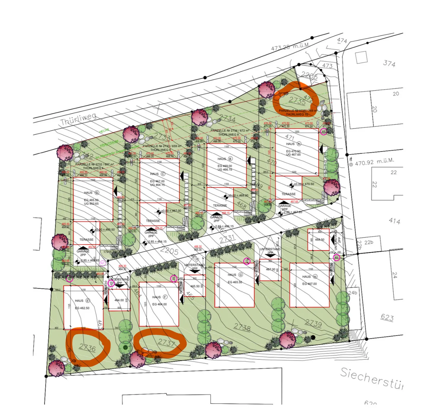 Moderne 6,5-Zimmer-Villa mit Garage – Baubewilligung rechtskräftig - Foto 8 von 15