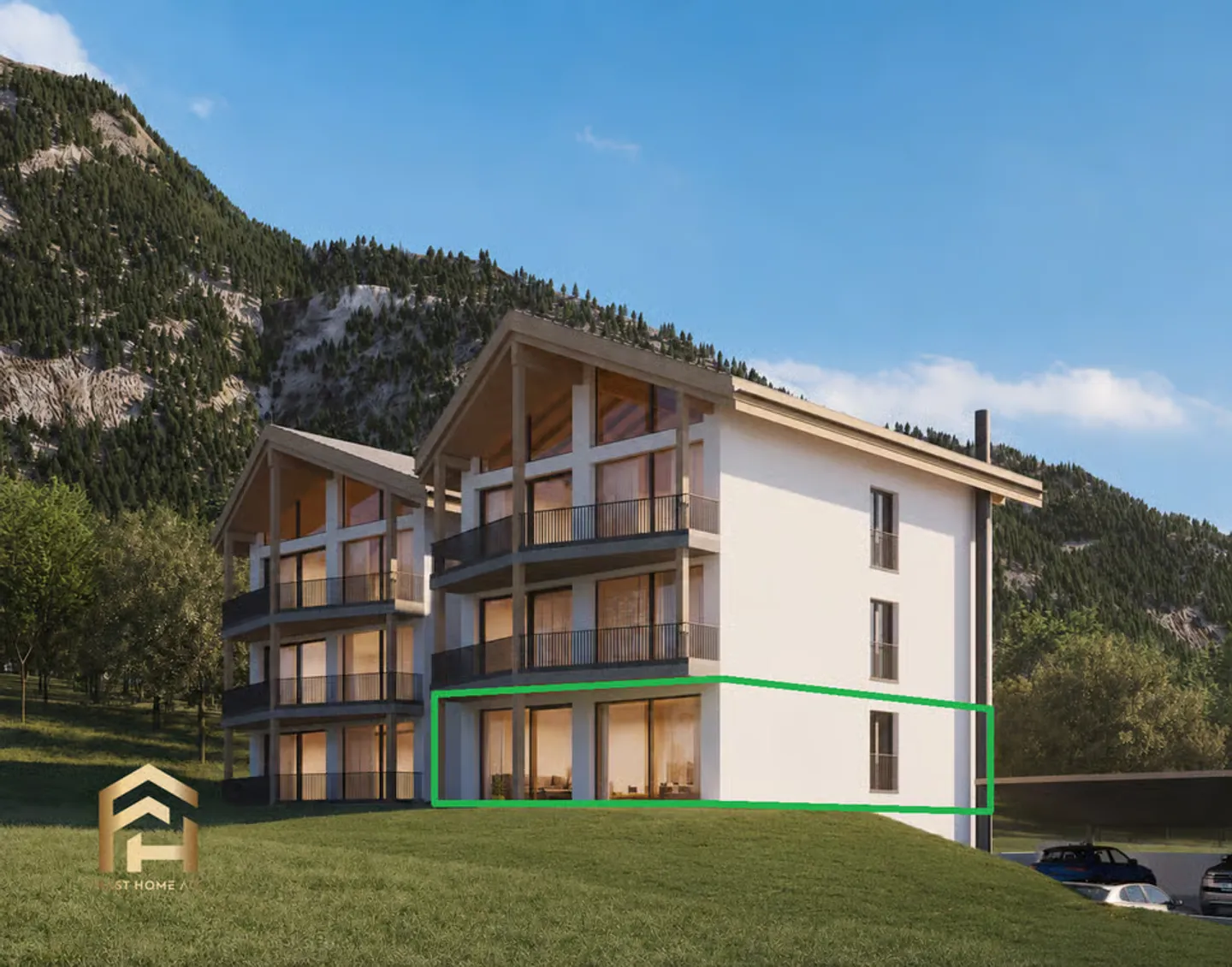 Neubau-Traum: Helle 4.5ZWG mit Gartensitzplatz, Lift & Tiefgarage - Foto 1 di 13