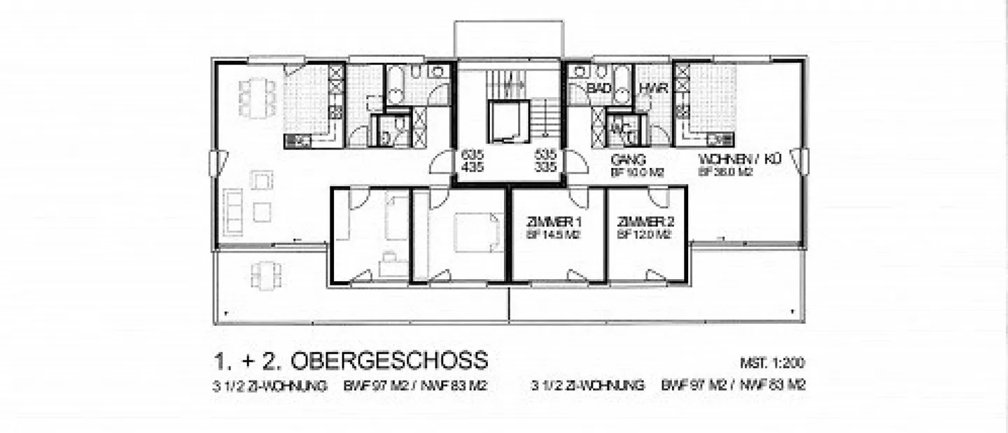 Moderne 3,5-Zimmerwohnung mit Balkon - Foto 3 von 7