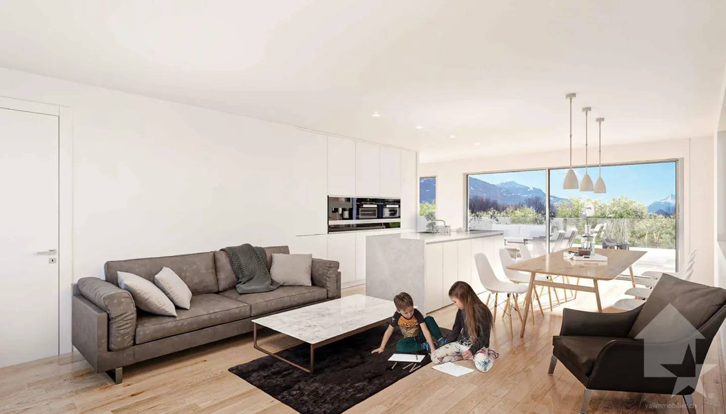 Bellissimo appartamento di 3.5 locali da 97 m2 con balcone o terrazza - Foto 8 di 9