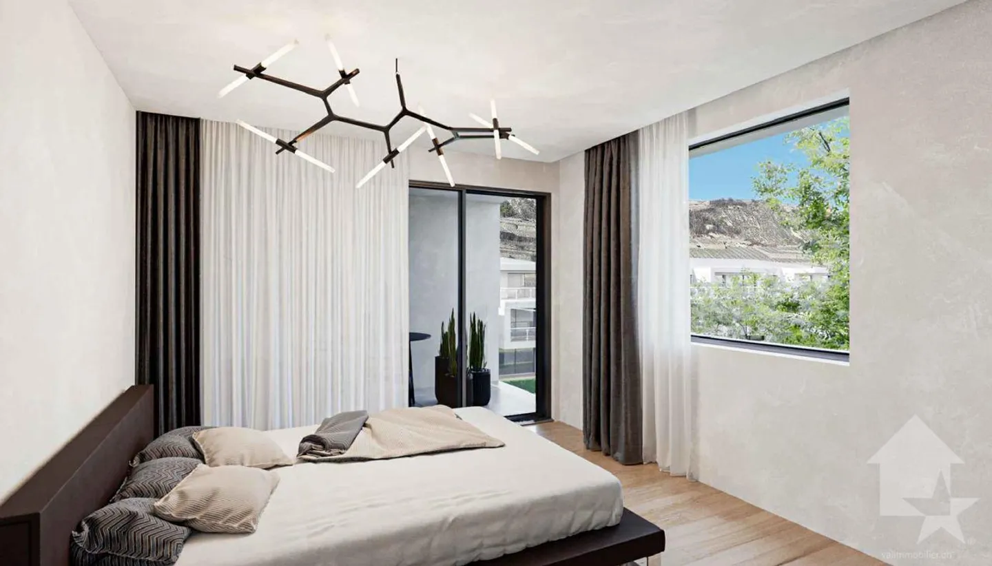 Bellissimo appartamento di 3.5 locali da 97 m2 con balcone o terrazza - Foto 9 di 9