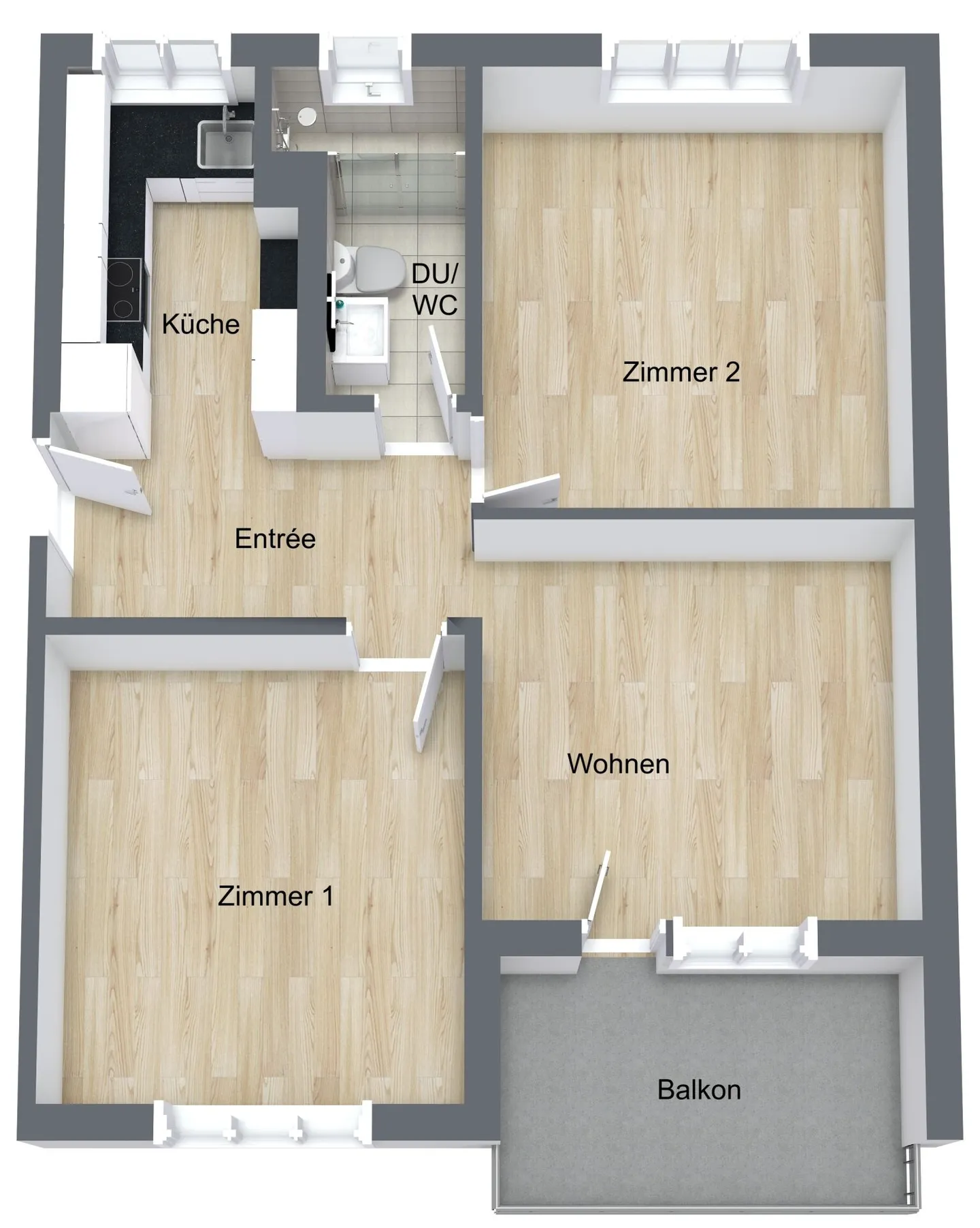 Modernes Apartment in Brugg - Foto 9 von 9