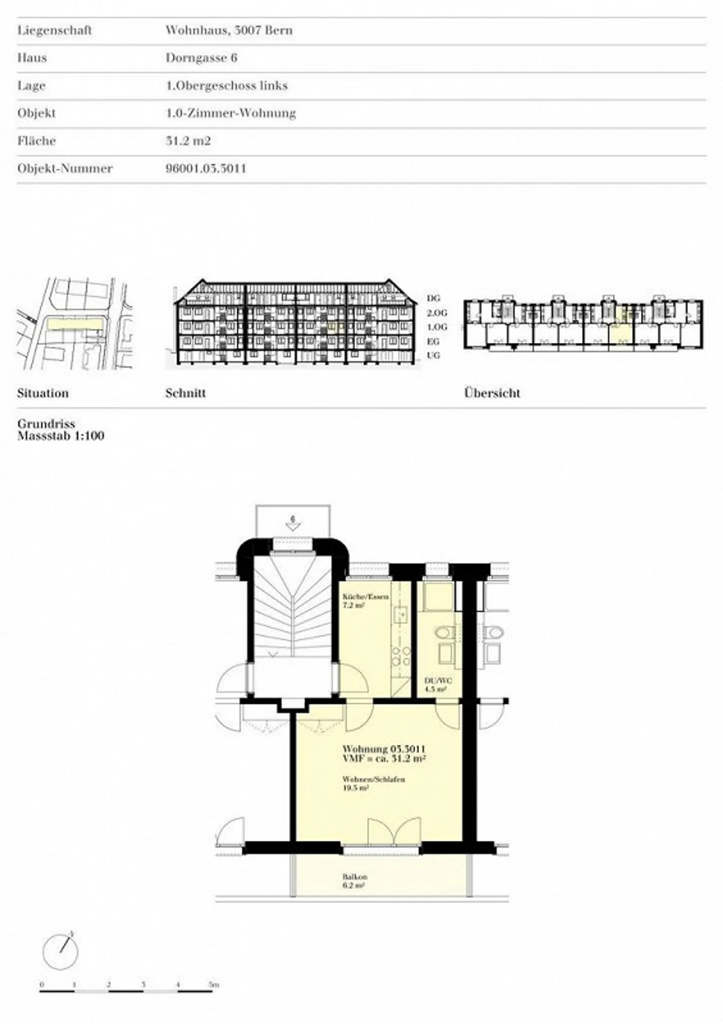 Ruhige Wohnung nahe der Aare - Foto 5 von 6