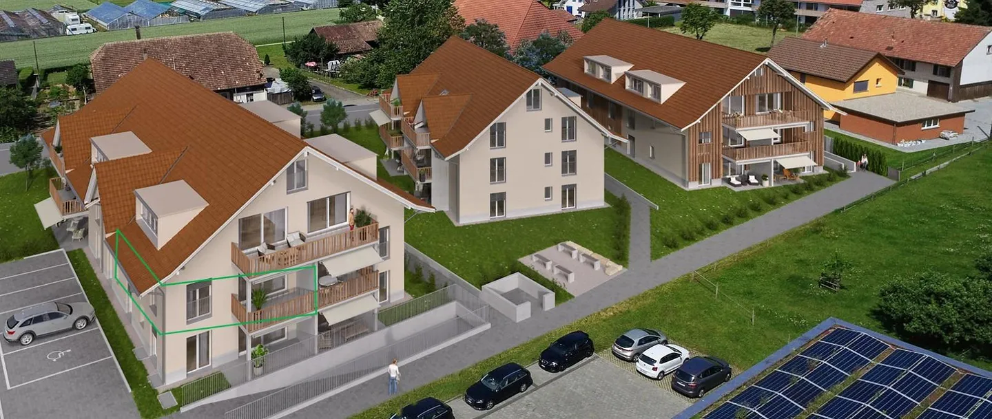 Appartement confortable de 3,5 pièces dans un emplacement central - Photo 1 sur 9