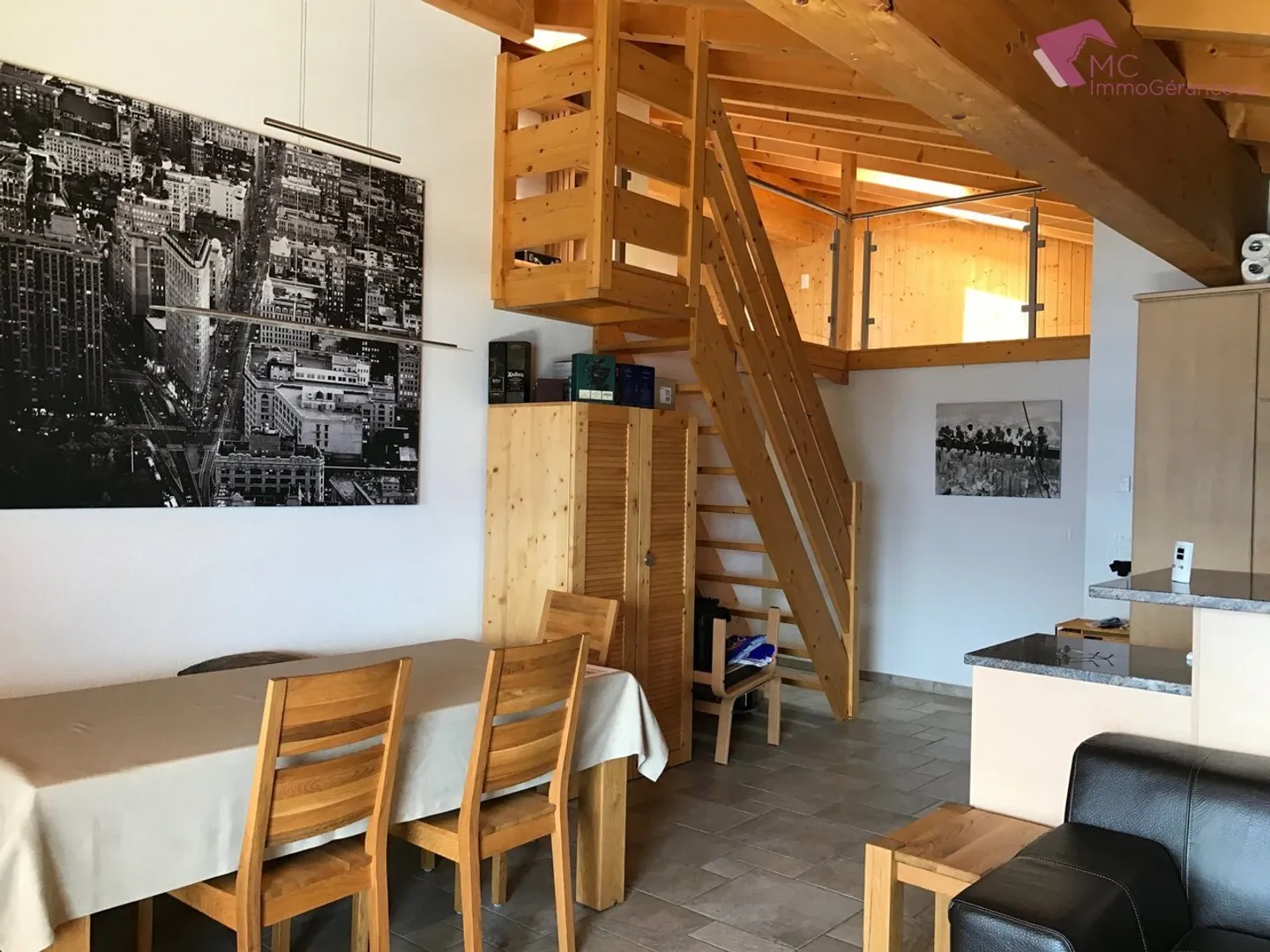 Ovronnaz - 4.5 room attic with character - Photo 1 of 14