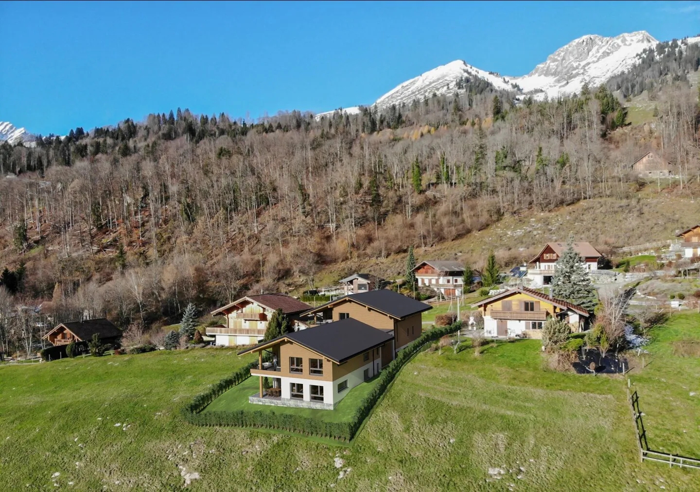 A0 - Nuovo appartamento di 2,5 stanze al piano terra a Sciernes d'Albeuve - Foto 1 di 10