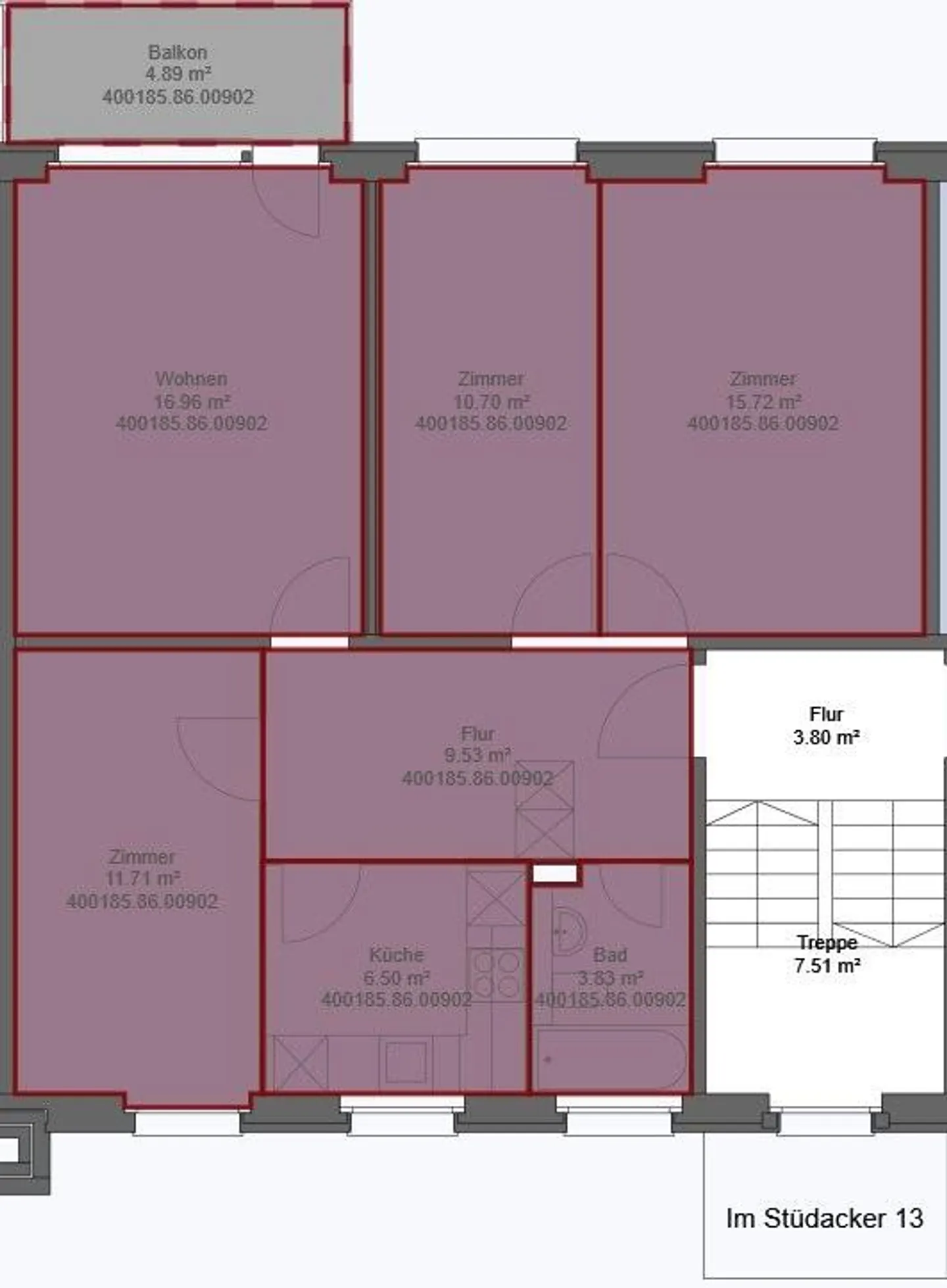 Komfortable 4.5 Zimmer Wohnung - Foto 9 von 9