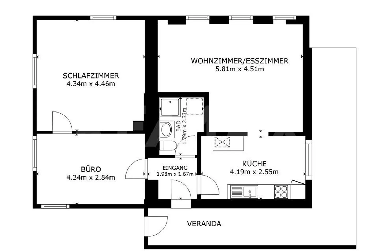 Unica casa bifamiliare con charme, comfort e bel giardino, parzialmente ristrutturata - Foto 8 di 13