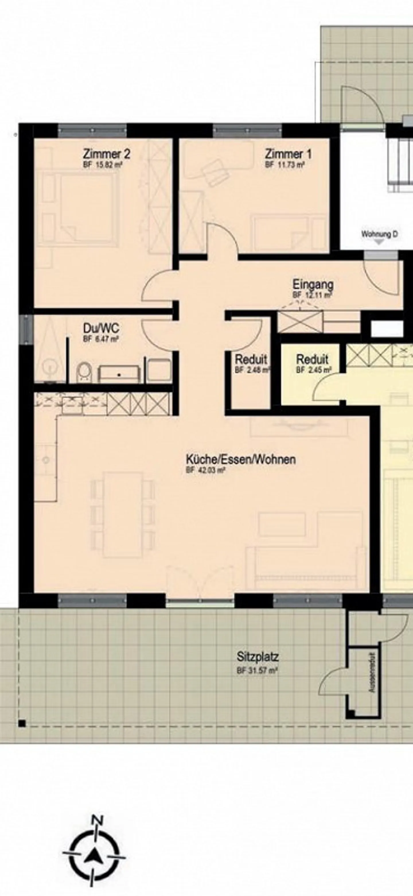 PREMIÈRE OCCUPATION - Dernier appartement de 3,5 pièces ! - Photo 9 sur 10