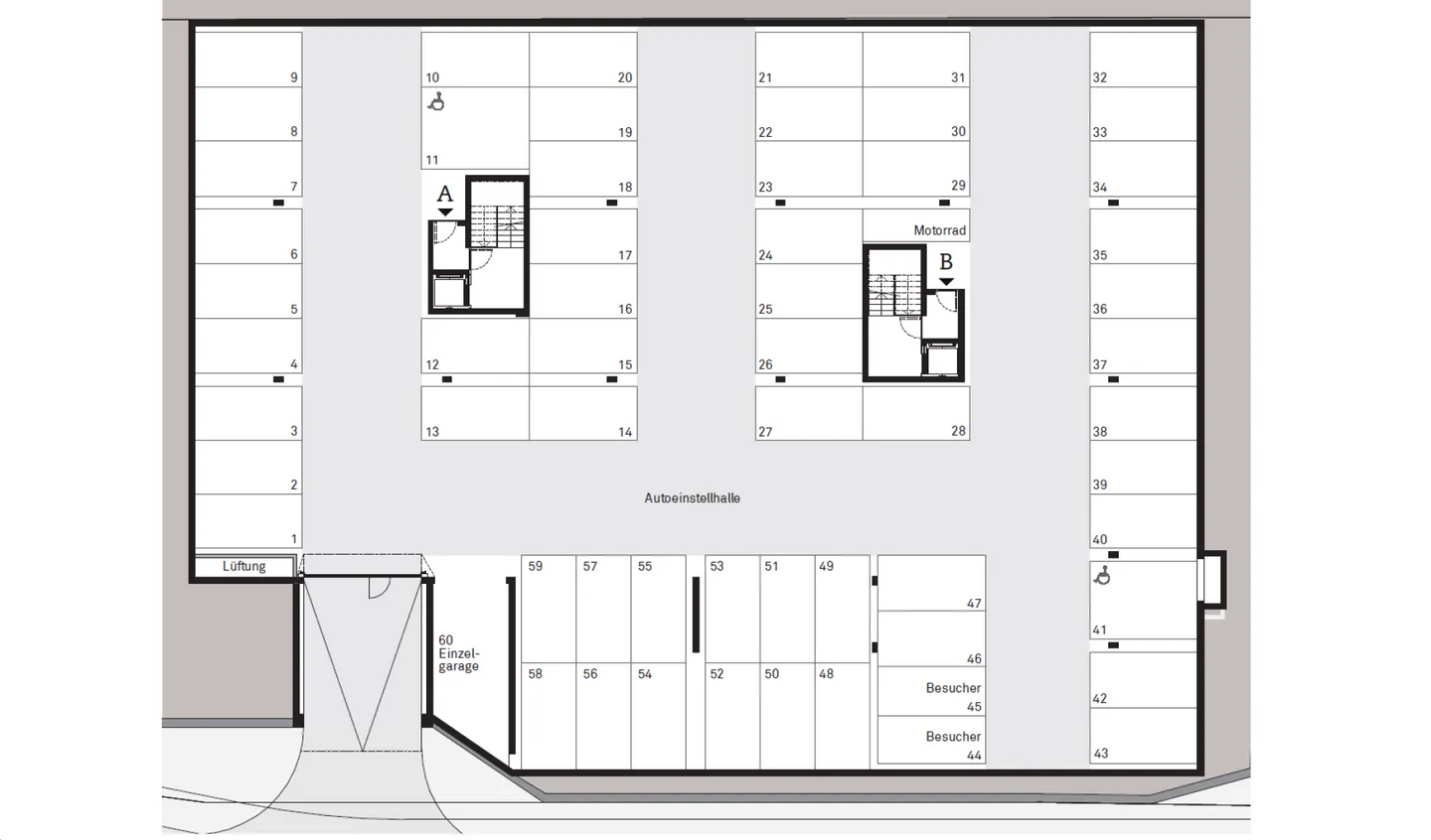 Place de garage dans un parking moderne - Photo 3 sur 4